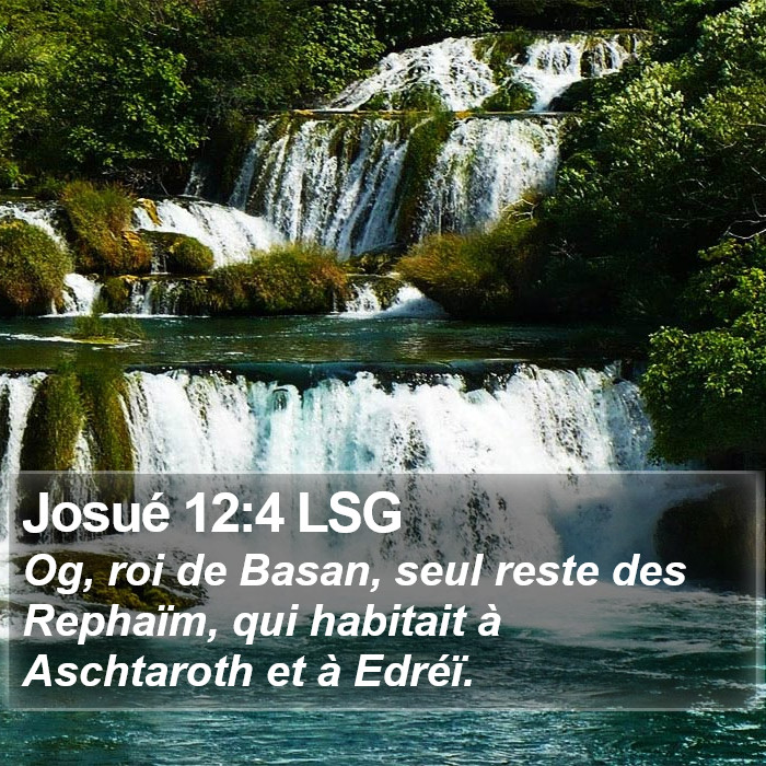 Josué 12:4 LSG Bible Study