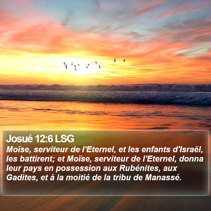Josué 12:6 LSG Bible Study