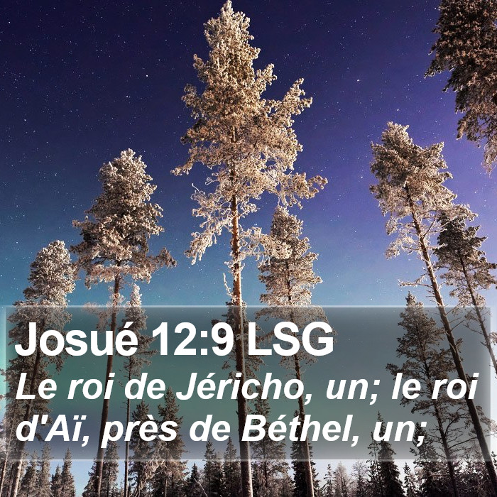 Josué 12:9 LSG Bible Study