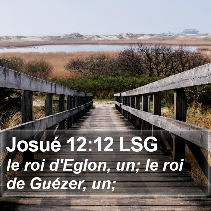 Josué 12:12 LSG Bible Study