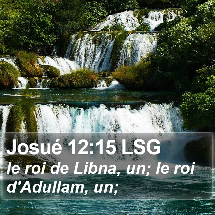 Josué 12:15 LSG Bible Study