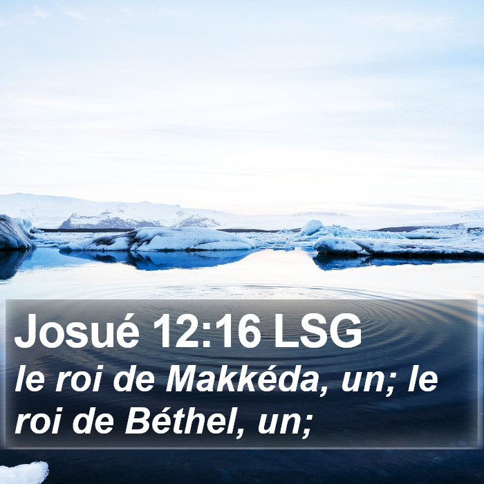 Josué 12:16 LSG Bible Study