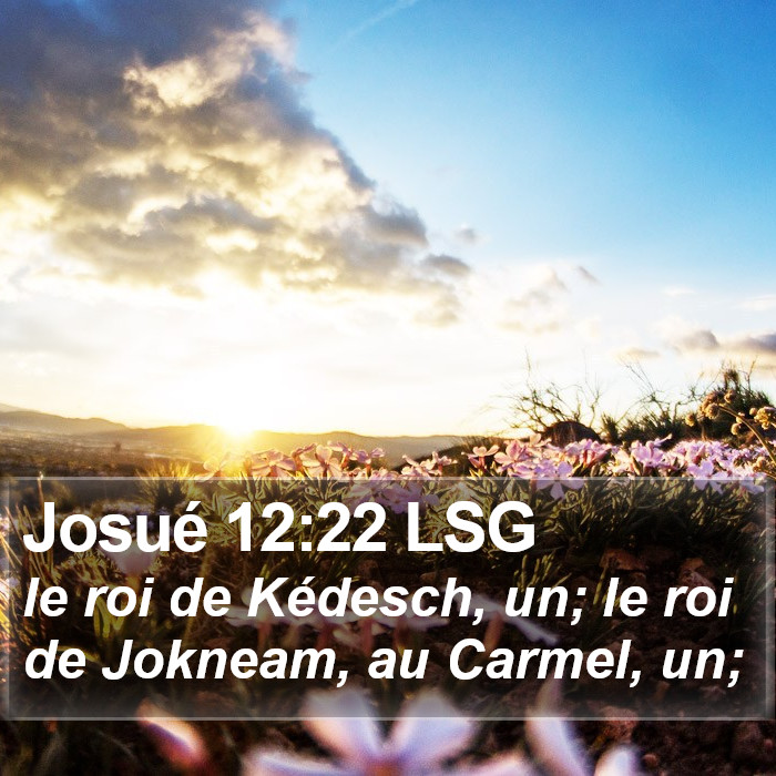 Josué 12:22 LSG Bible Study