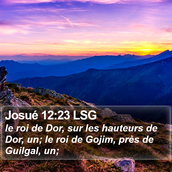 Josué 12:23 LSG Bible Study