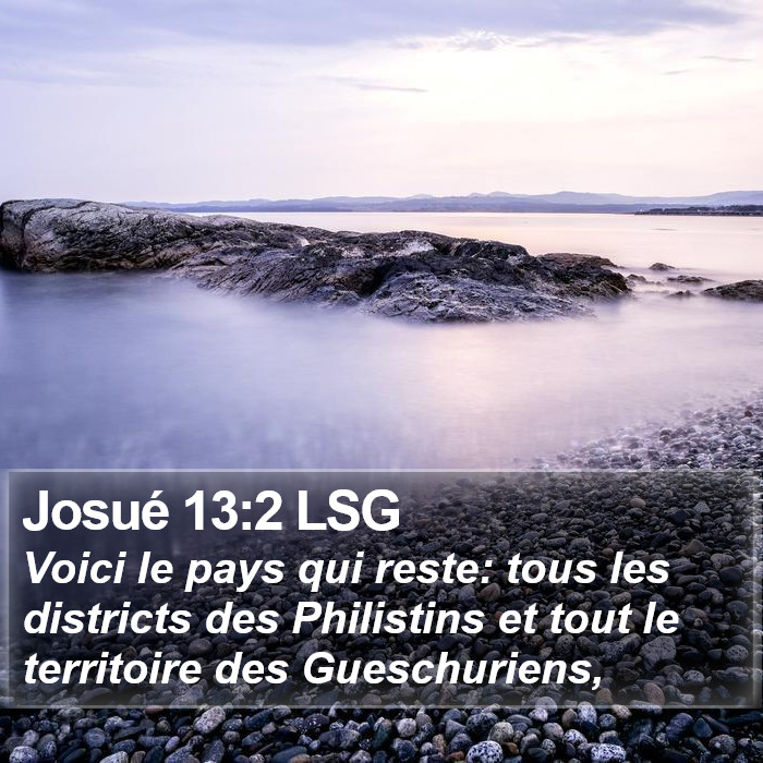 Josué 13:2 LSG Bible Study