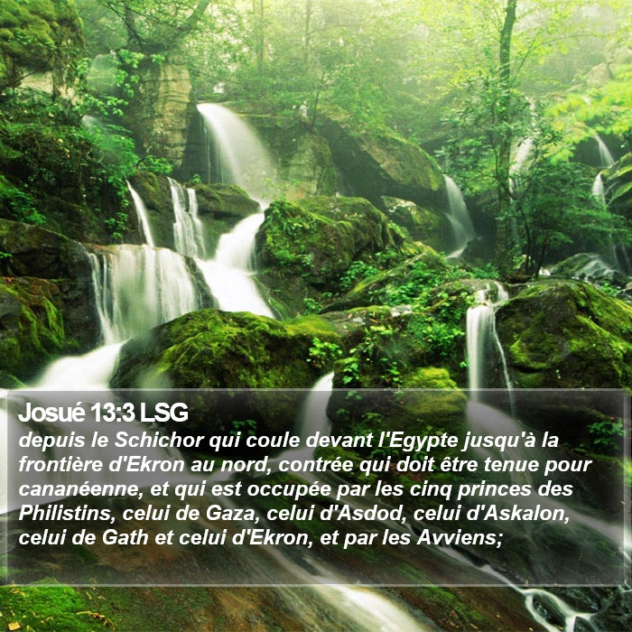 Josué 13:3 LSG Bible Study