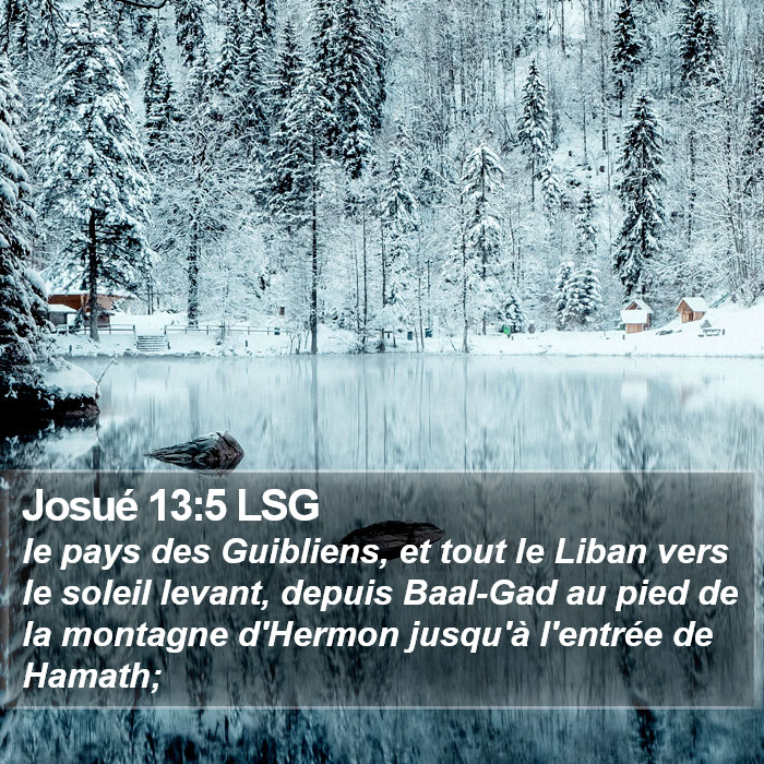 Josué 13:5 LSG Bible Study