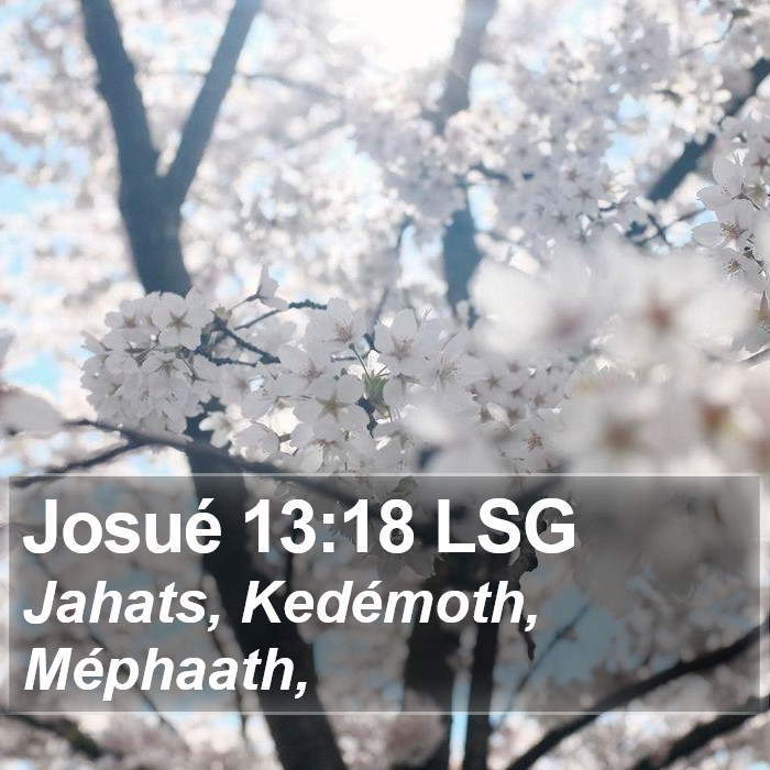 Josué 13:18 LSG Bible Study