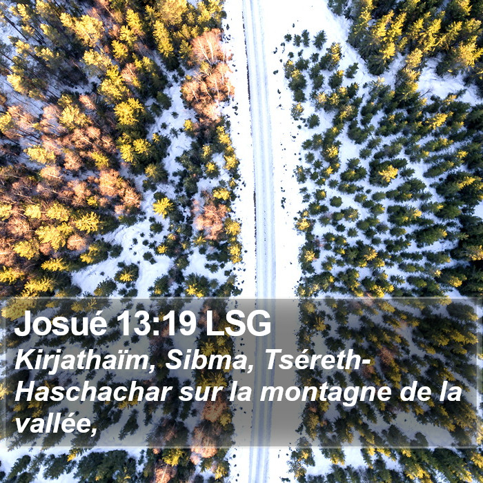 Josué 13:19 LSG Bible Study