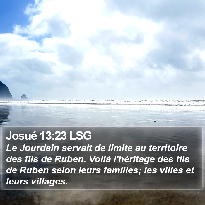 Josué 13:23 LSG Bible Study