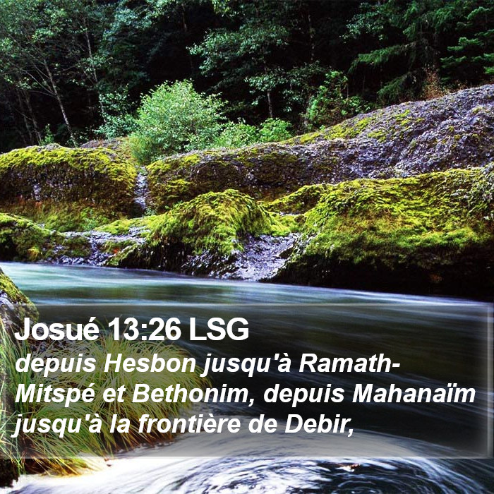 Josué 13:26 LSG Bible Study