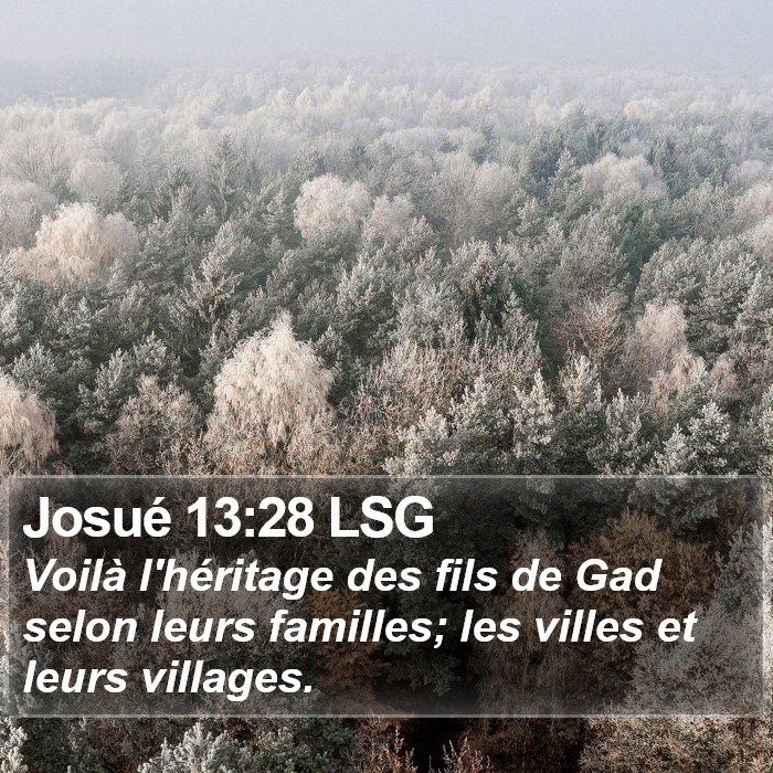 Josué 13:28 LSG Bible Study