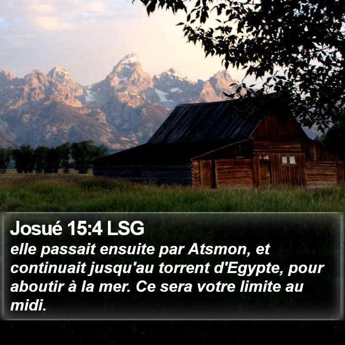 Josué 15:4 LSG Bible Study