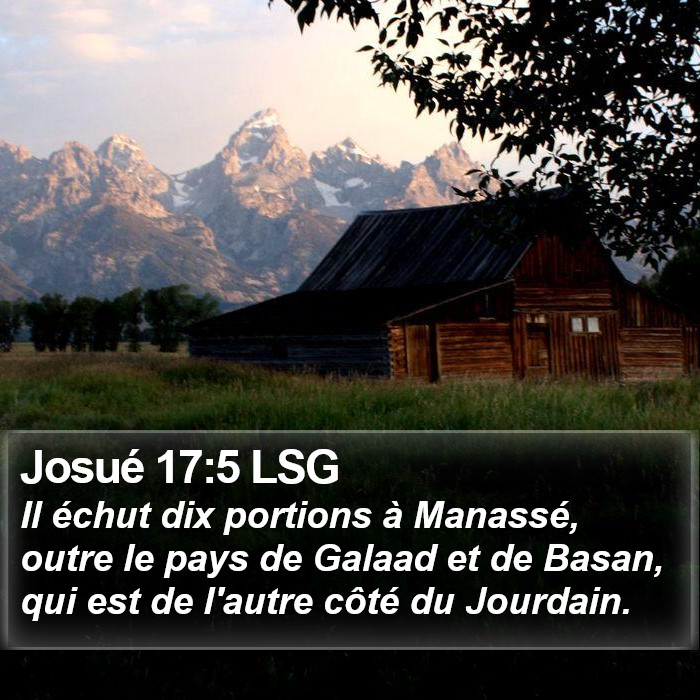 Josué 17:5 LSG Bible Study