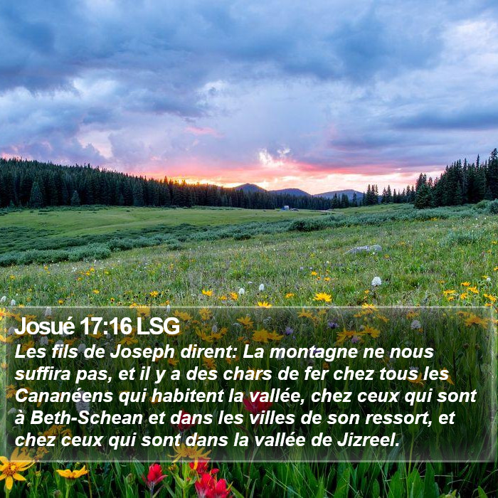 Josué 17:16 LSG Bible Study