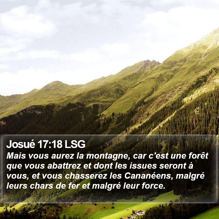 Josué 17:18 LSG Bible Study