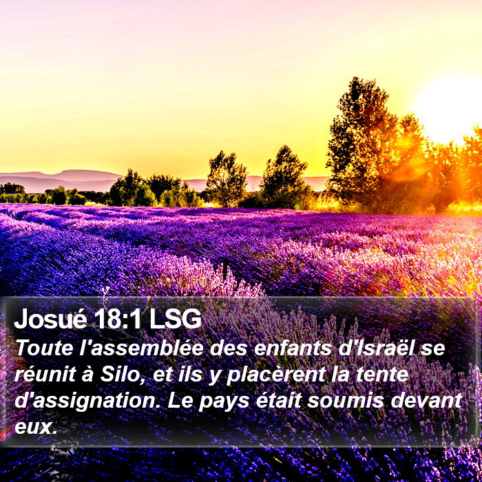 Josué 18:1 LSG Bible Study
