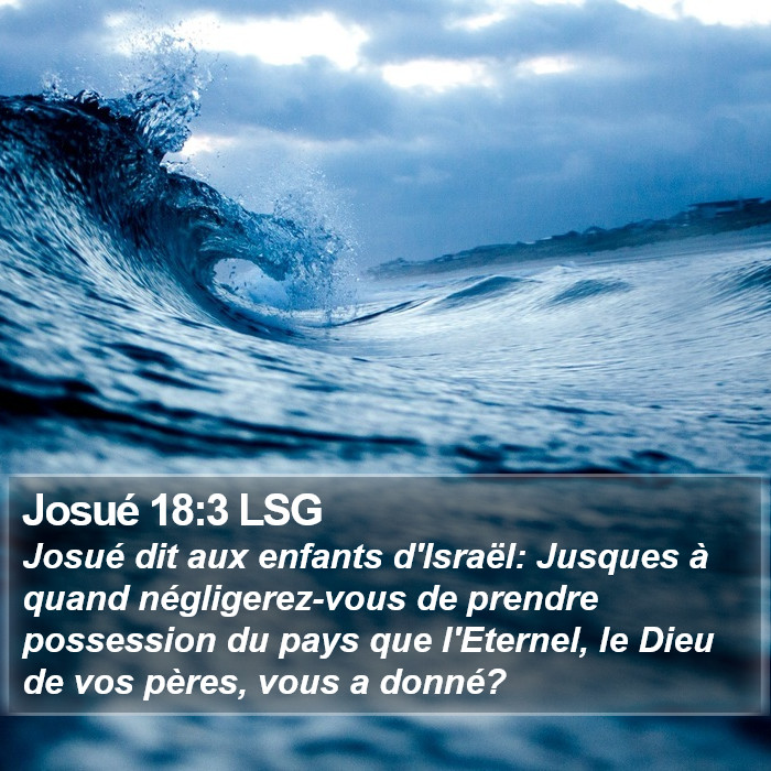 Josué 18:3 LSG Bible Study