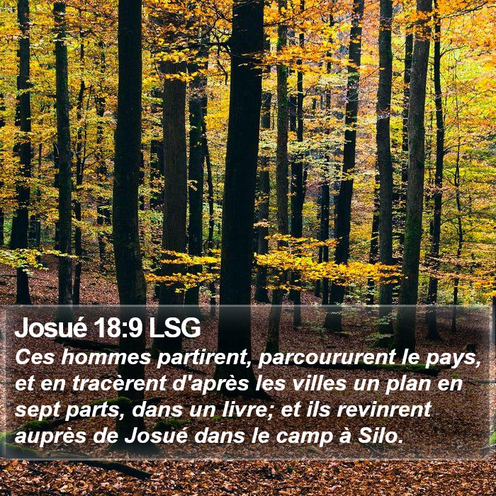Josué 18:9 LSG Bible Study