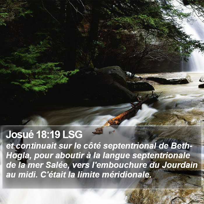 Josué 18:19 LSG Bible Study