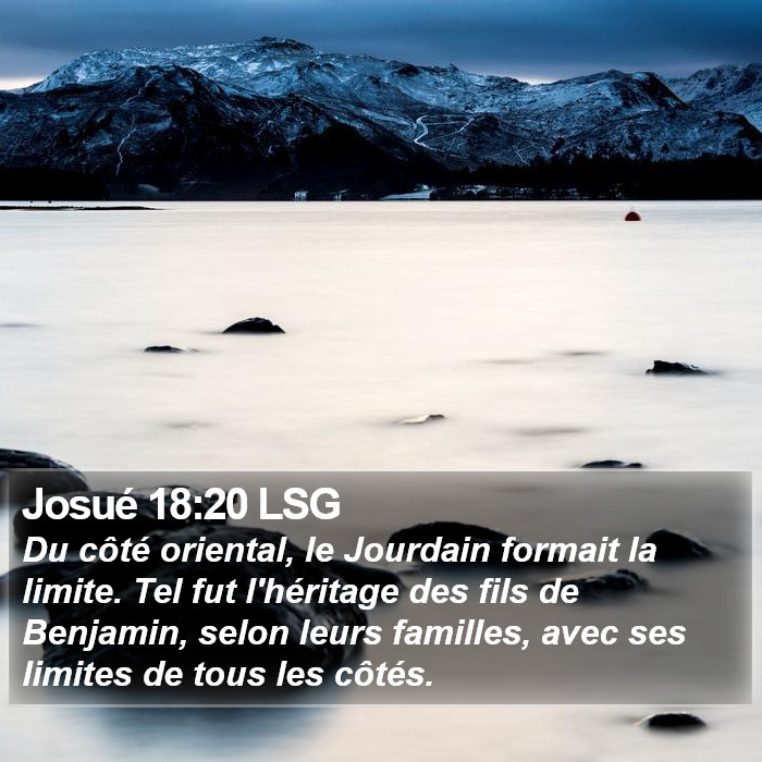Josué 18:20 LSG Bible Study