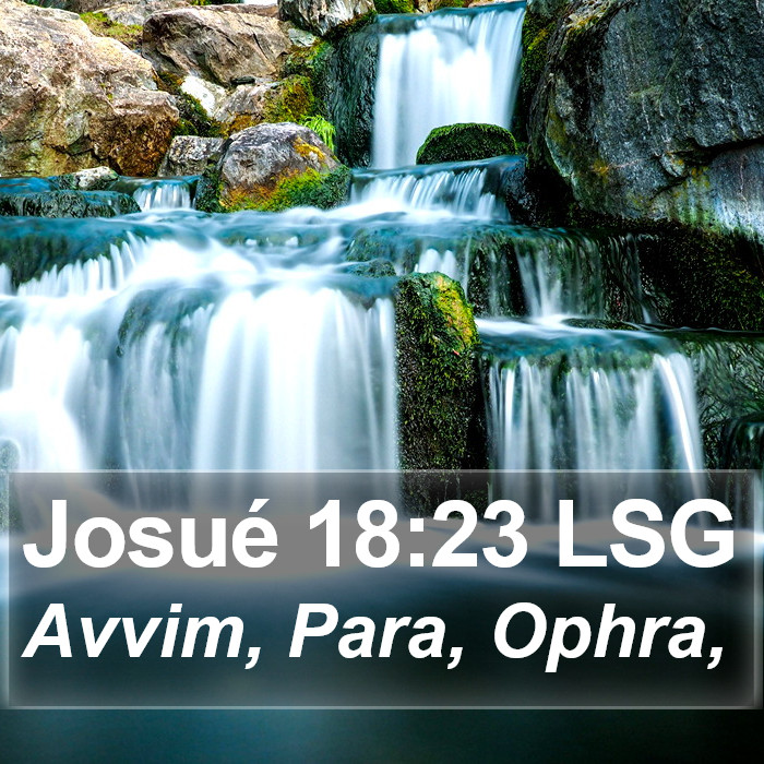 Josué 18:23 LSG Bible Study