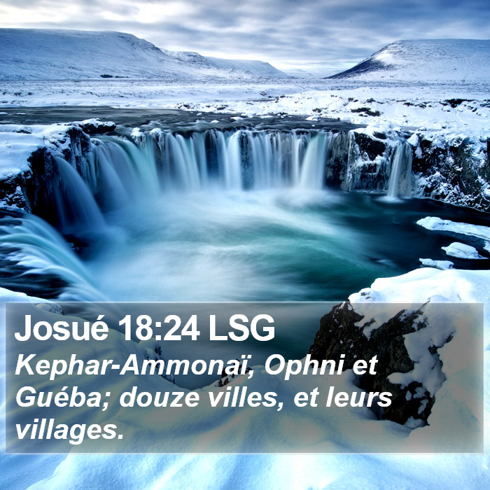Josué 18:24 LSG Bible Study