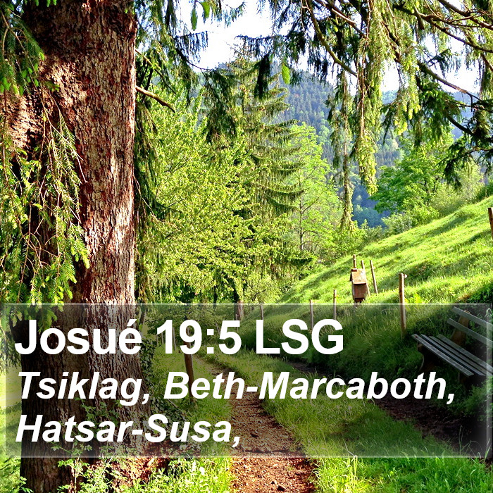 Josué 19:5 LSG Bible Study