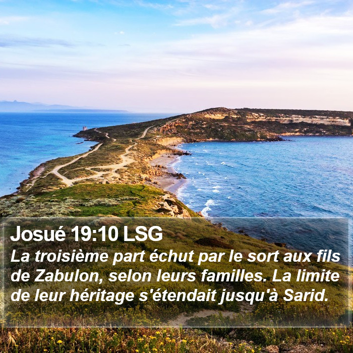Josué 19:10 LSG Bible Study