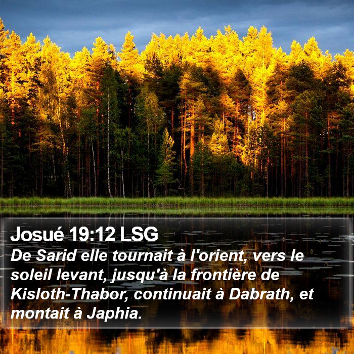 Josué 19:12 LSG Bible Study