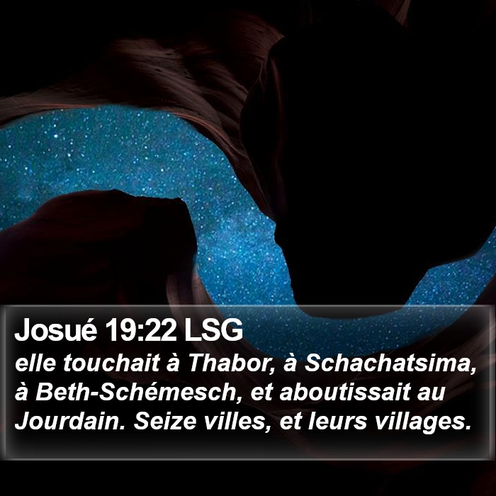 Josué 19:22 LSG Bible Study