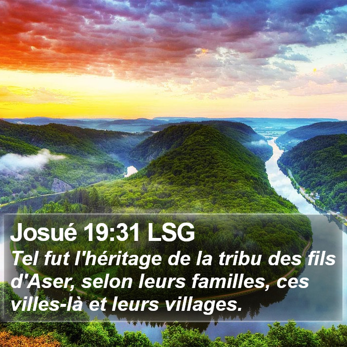 Josué 19:31 LSG Bible Study