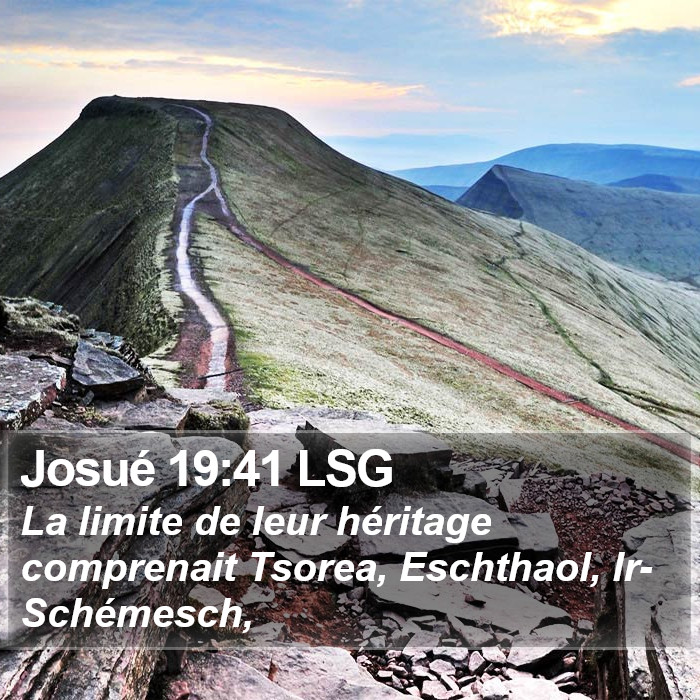 Josué 19:41 LSG Bible Study