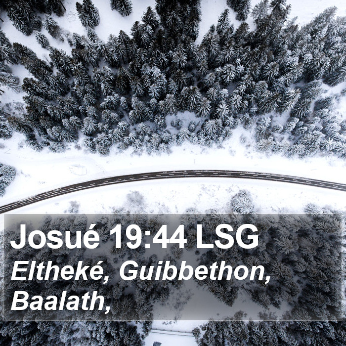 Josué 19:44 LSG Bible Study