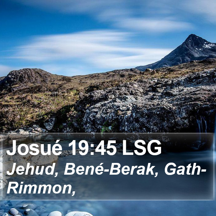 Josué 19:45 LSG Bible Study