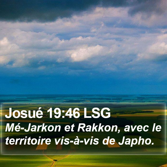 Josué 19:46 LSG Bible Study