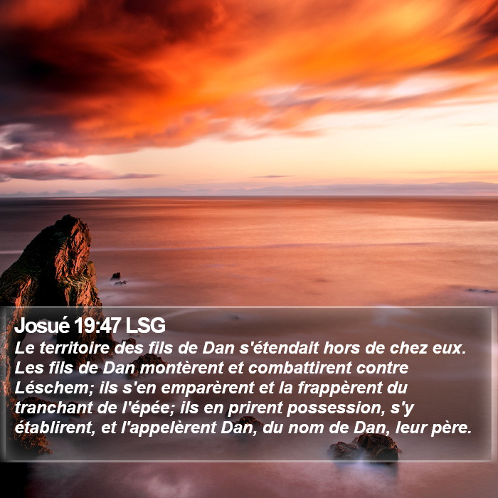 Josué 19:47 LSG Bible Study