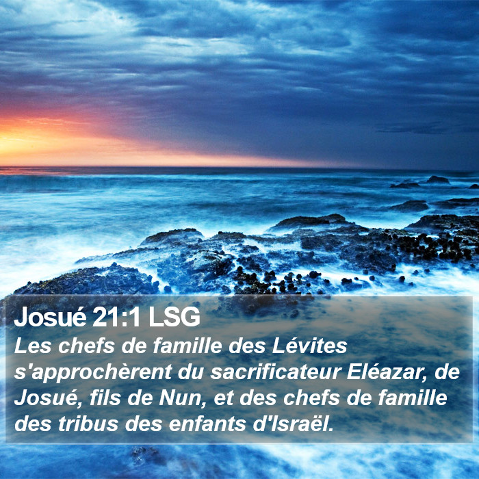 Josué 21:1 LSG Bible Study