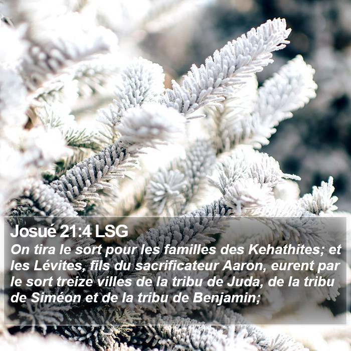 Josué 21:4 LSG Bible Study