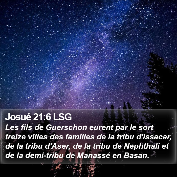 Josué 21:6 LSG Bible Study