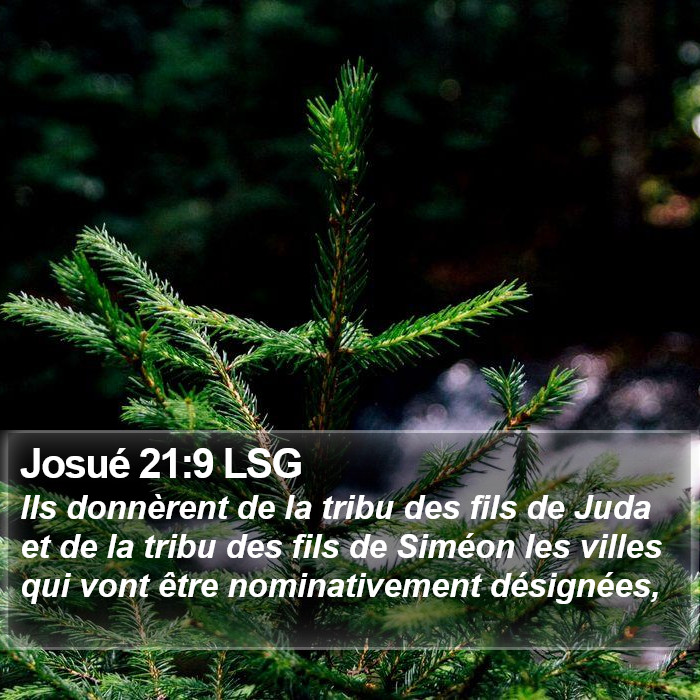 Josué 21:9 LSG Bible Study