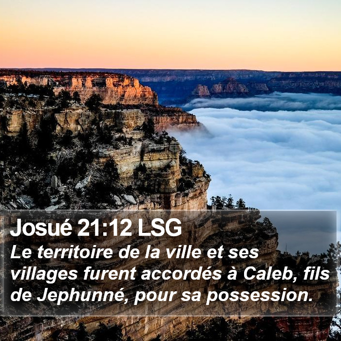 Josué 21:12 LSG Bible Study