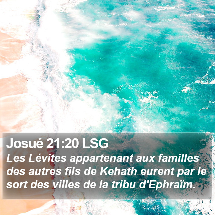 Josué 21:20 LSG Bible Study