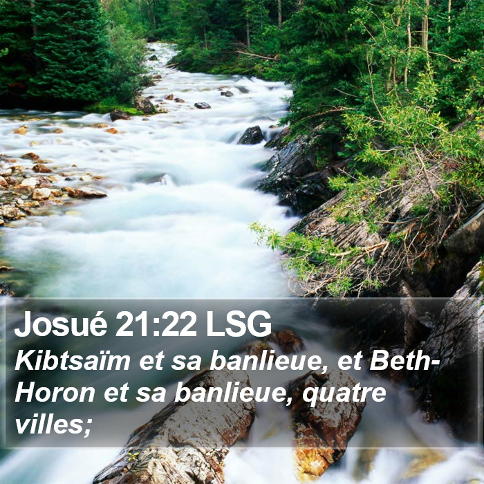 Josué 21:22 LSG Bible Study