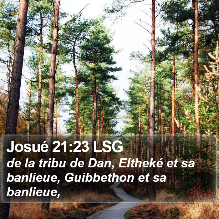 Josué 21:23 LSG Bible Study