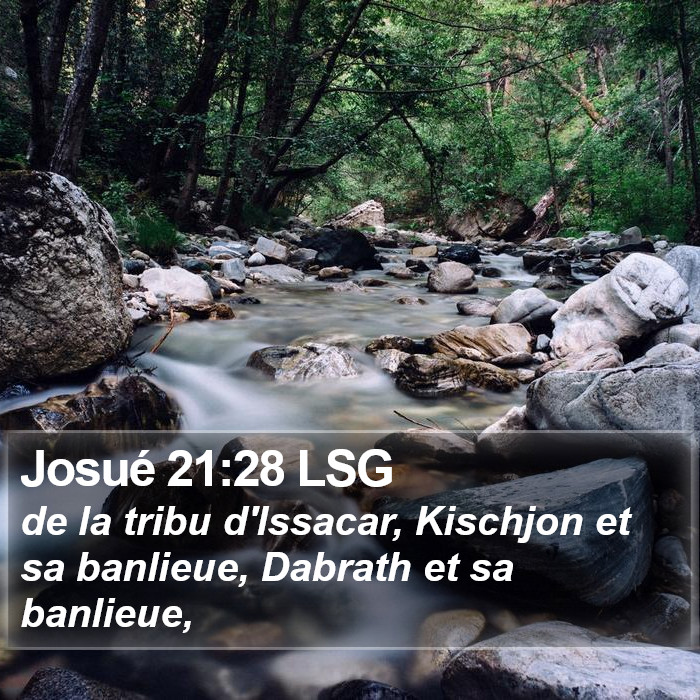 Josué 21:28 LSG Bible Study