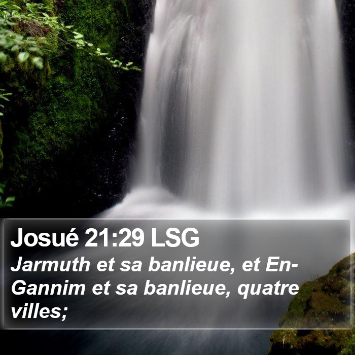 Josué 21:29 LSG Bible Study