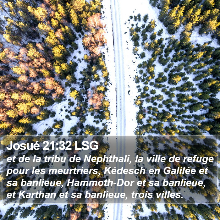 Josué 21:32 LSG Bible Study