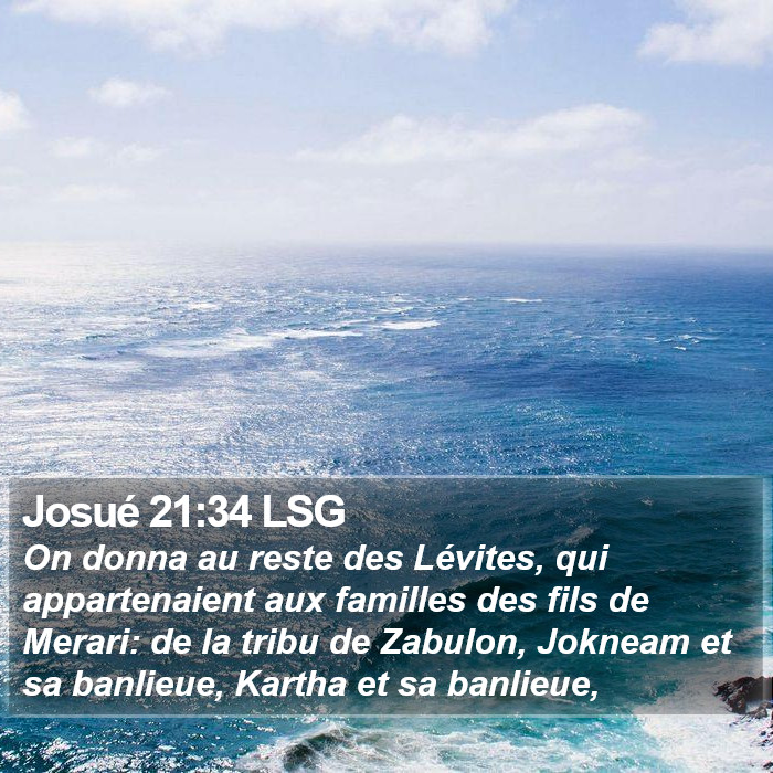 Josué 21:34 LSG Bible Study