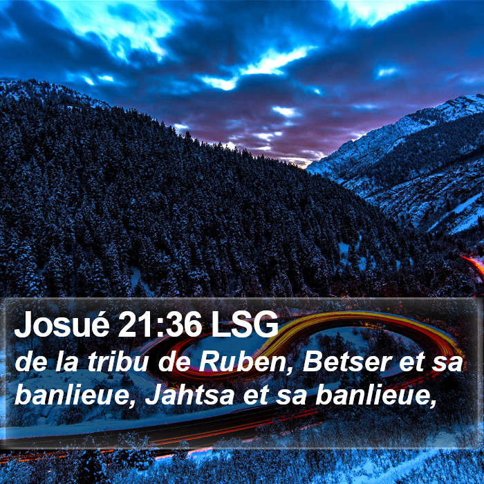 Josué 21:36 LSG Bible Study